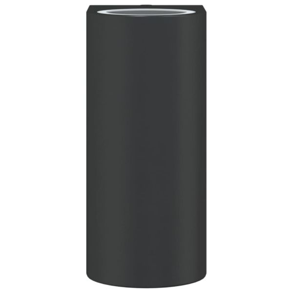 Външна стенна лампа, черна, лят алуминий