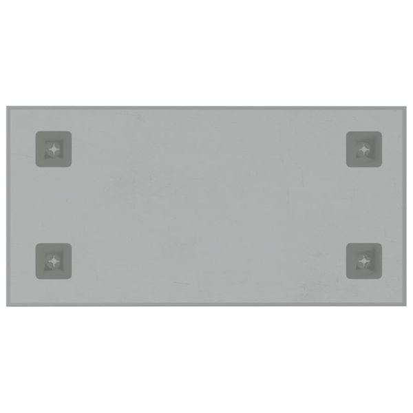 Магнитна дъска за стена, бяла, 40x20 см, закалено стъкло