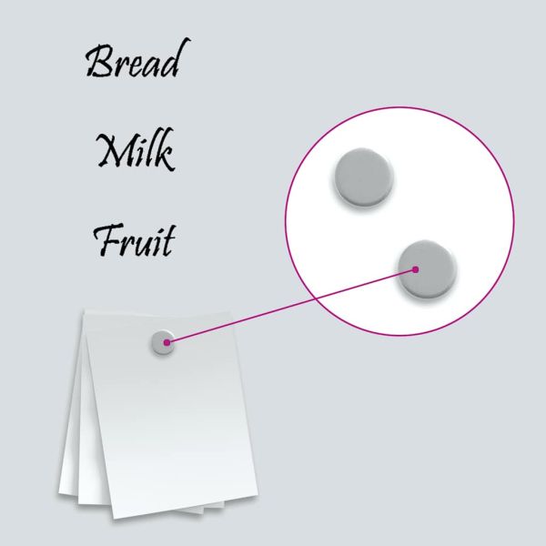 Магнитна дъска за стена, бяла, 40x20 см, закалено стъкло