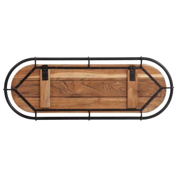 Стенна закачалка с 5 куки, акация масивно дърво