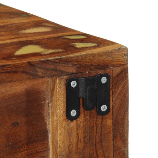 2 броя стенен телевизионен шкаф комплект масивна дървесина