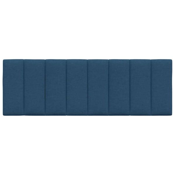 Мека табла за легло Hanko, синя, 120 см, плат