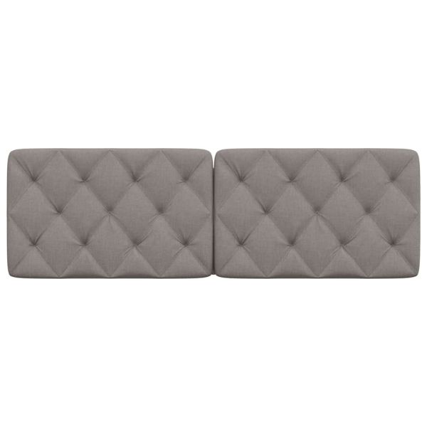 Мека табла за легло, таупе, 160 см, плат