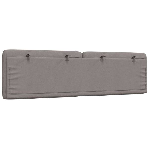 Мека табла за легло, таупе, 180 см, плат