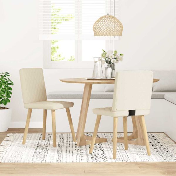 Трапезни столове, 2 бр, лен