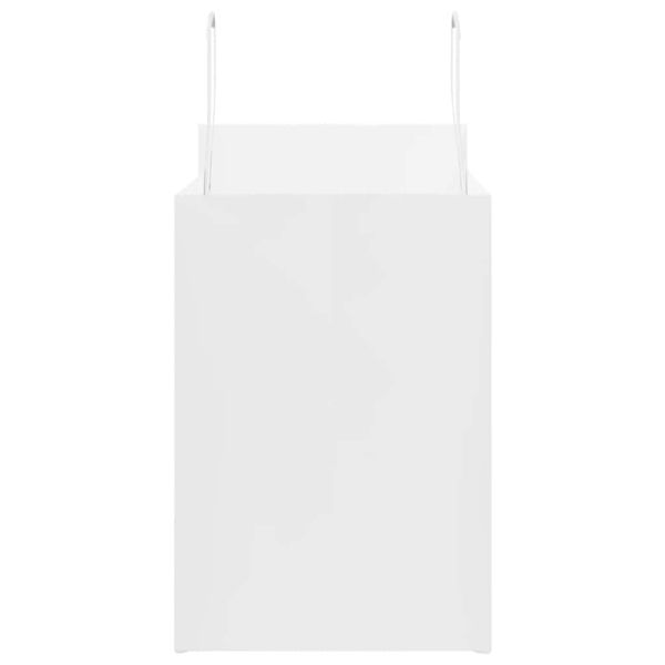 Хартиени торбички 250 бр с дръжки бели 32x17x25 см