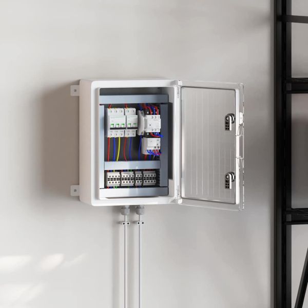 Контролен шкаф Сив 37 x 19,5 x 40 см ABS пластмаса