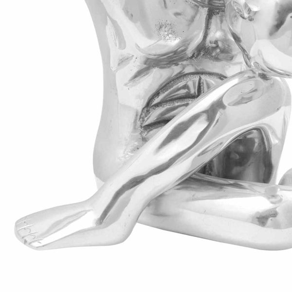 Скулптура Сребрист 63 x 20 x 22 см Алуминий