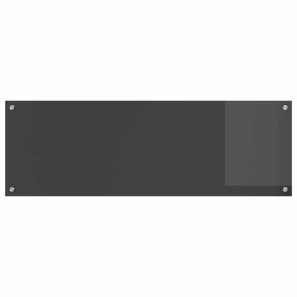 Кухненски гръб Тъмен сив 120 x 40 cm закалено стъкло