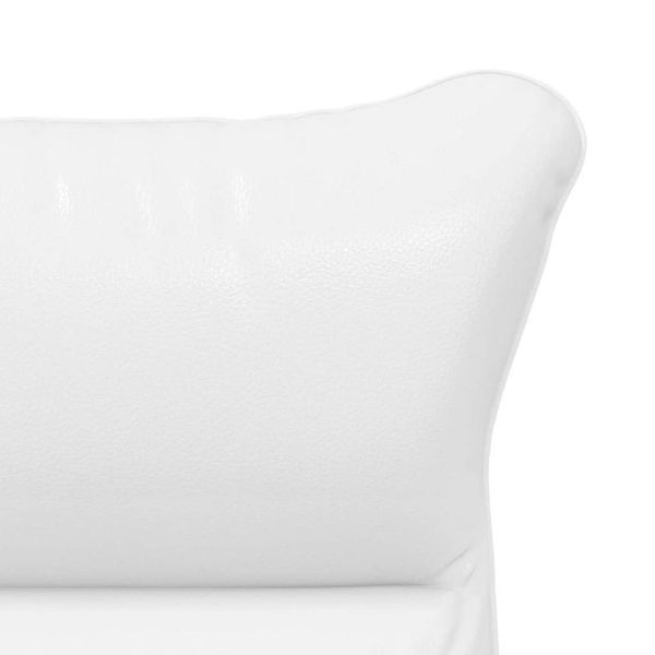 фотьойл Бяло 69 x 74 x 93 см Изкуствена