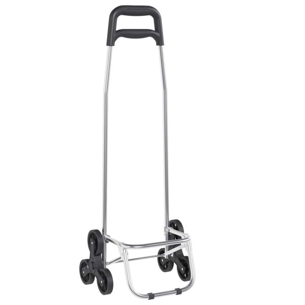 Пазарски тролей Черно 39,5 x 33 x 93 см Оксфордска тъкан