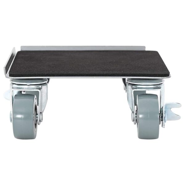 Мебелни колелца 4 бр. с повдигач 13,5x13,5x6 см, стомана 1300 кг