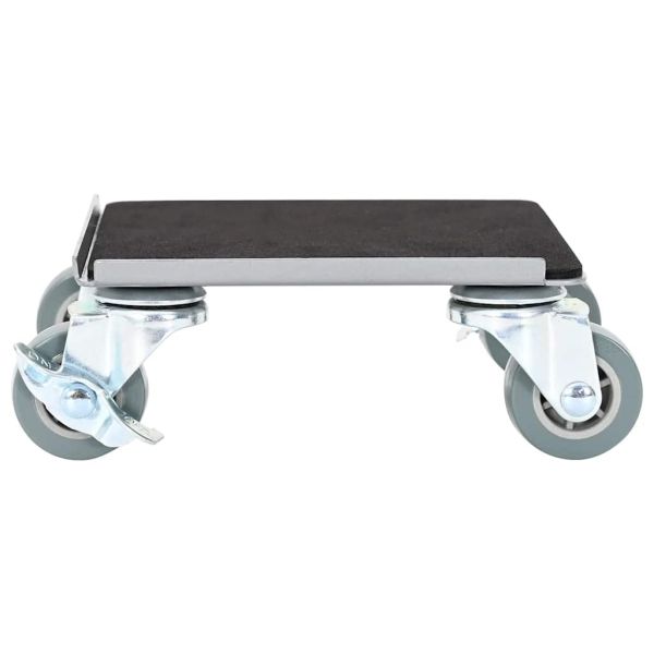 Мебелни колелца 4 бр. с повдигач 13,5x13,5x6 см, стомана 1300 кг