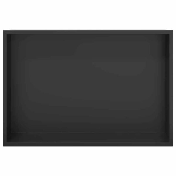 Нишата за душ Черно 45 x 30 x 9,5 см Неръждаема стомана