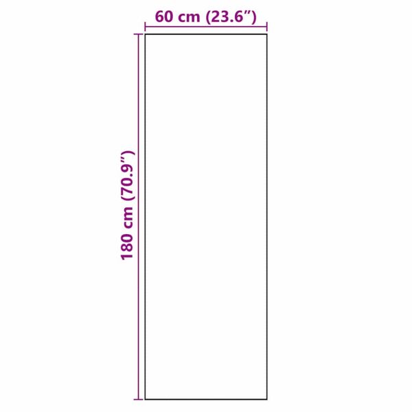 Килим за кухня Бяло 180 x 60 cm Кадифе