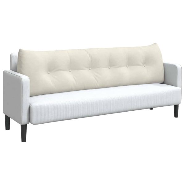 Възглавница за гръб Крем 180 x 24 x 50 см Кадифе