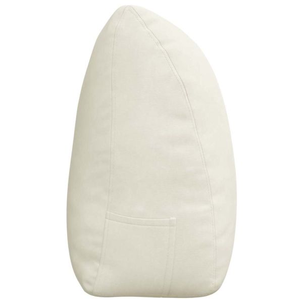 Възглавница за гръб Крем 180 x 24 x 50 см Кадифе