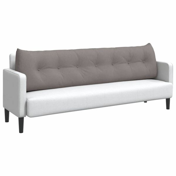 Възглавница за гръб Таупе 200 x 24 x 50 см текстил