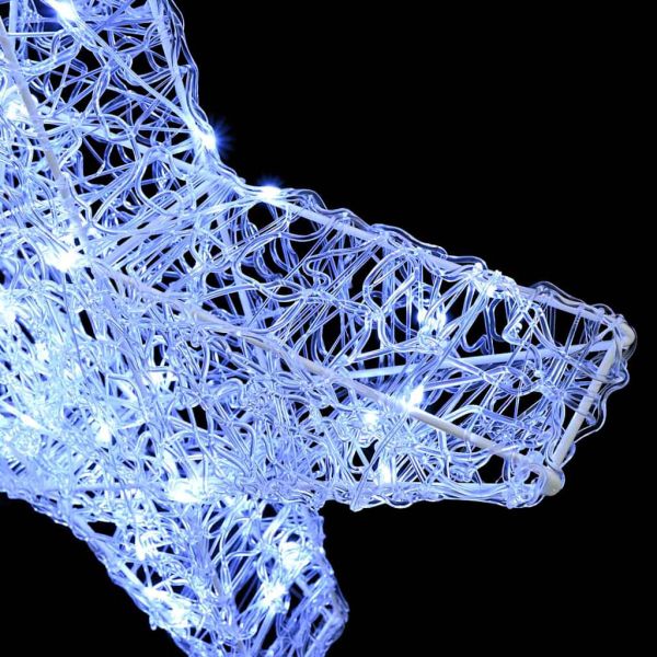 3D звезда Студено бяло 55 x 53.5 x 10 см Акрил