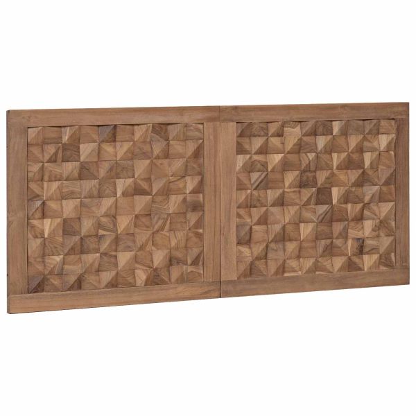 Облегалка за глава Естествен 120 cm Солидно тиково дърво