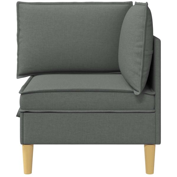 Табуретка с място за съхранение Тъмен сив