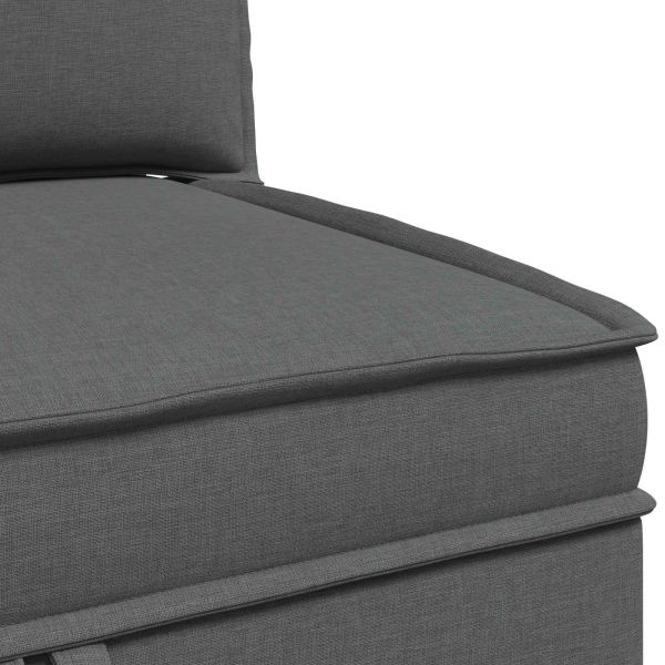 Табуретка с място за съхранение Тъмен сив