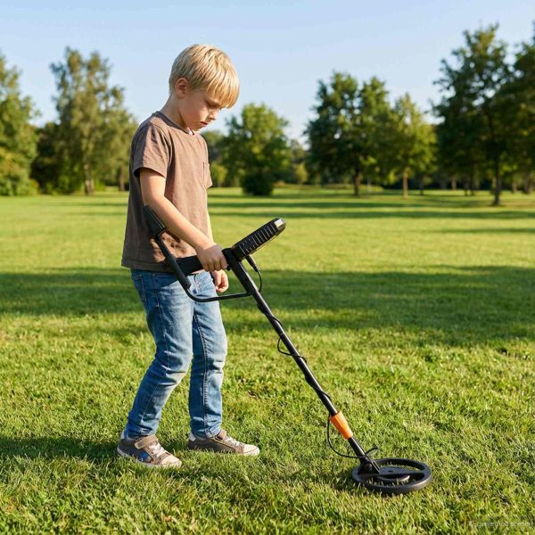 Метални детектори с LCD дисплей 3 модела 19 см намотка Черен