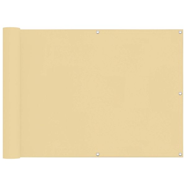 Балконен екран 75 x 200 cm PU покрит оксфорд алу