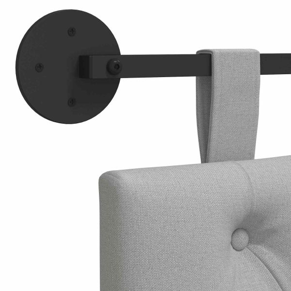 Висяща табла Облачно сиво 100 x 55 x 7 см текстил