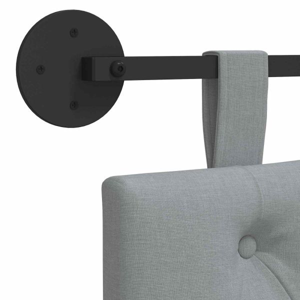 Висяща табла Светлосиво 100 x 55 x 7 см текстил