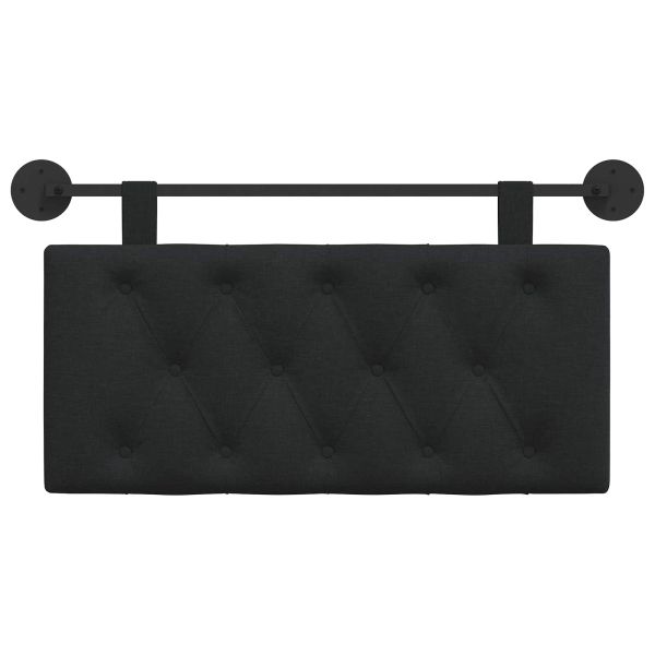 Висяща табла Монтиране на стена Черен 100 x 55 x 7 см текстил