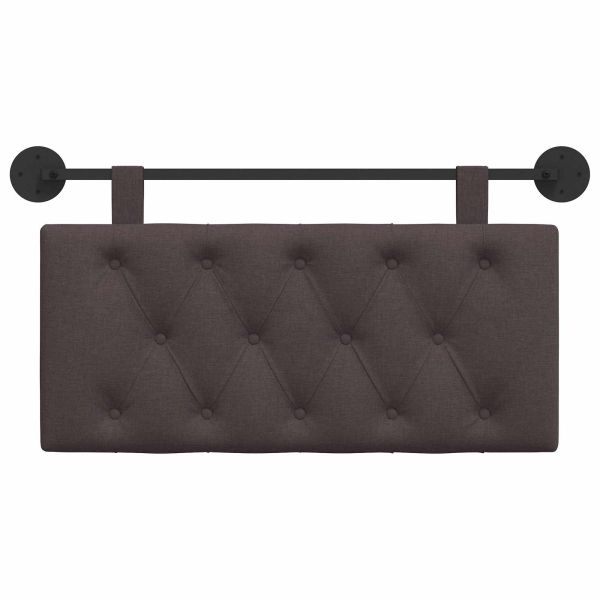 Висяща табла Тъмен кафяв 100 x 55 x 7 см текстил