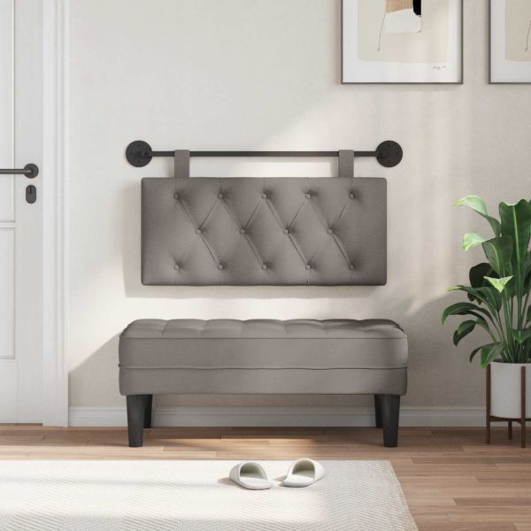 Висяща табла Монтиране на стена Таупе 100 x 55 x 7 см текстил