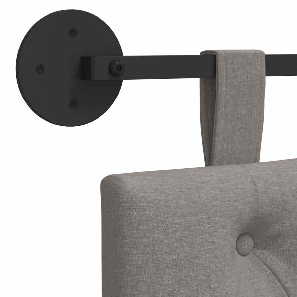 Висяща табла Монтиране на стена Таупе 100 x 55 x 7 см текстил