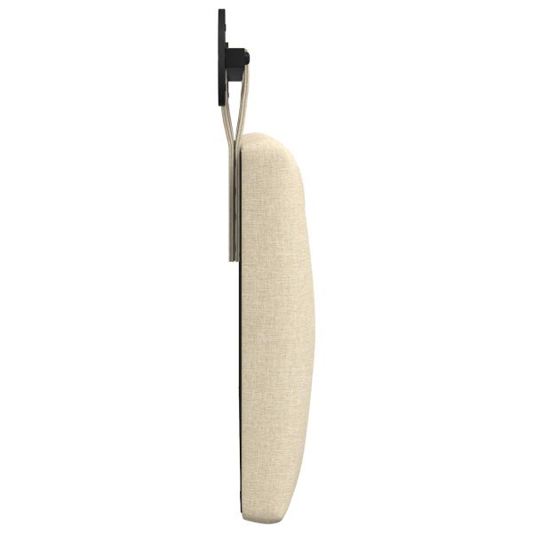 Висяща табла Монтиране на стена Крем 100 x 55 x 7 см текстил