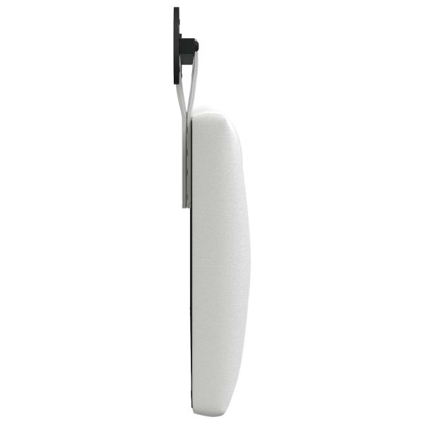 Висяща табла Монтиране на стена Бял 100 x 55 x 7 см текстил