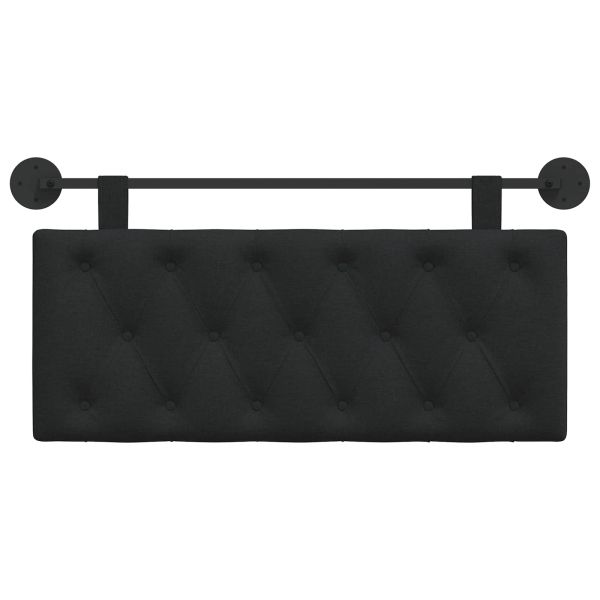 Висяща табла Монтиране на стена Черен 110 x 55 x 7 см текстил