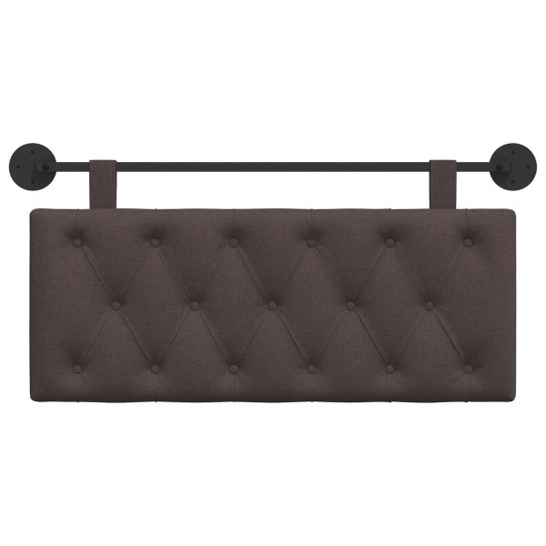 Висяща табла Тъмен кафяв 110 x 55 x 7 см текстил