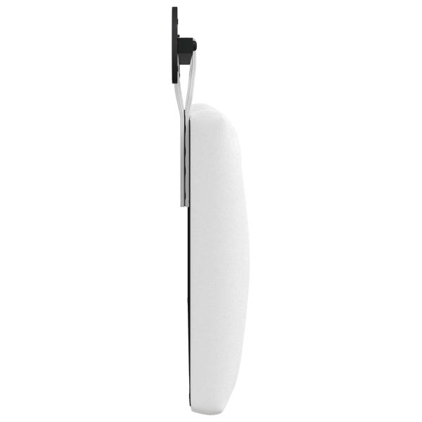 Висяща табла Монтиране на стена Бял 110 x 55 x 7 см текстил