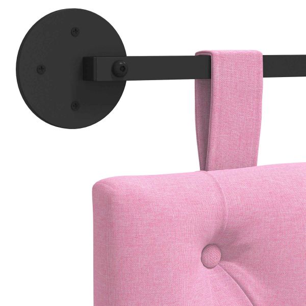 Висяща табла Монтиране на стена Розово 110 x 55 x 7 см текстил