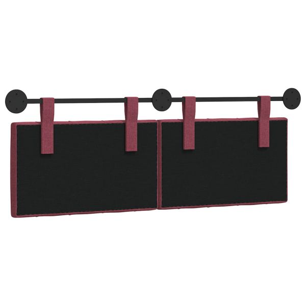 Висяща табла Виненочервен 130 x 55 x 7 см текстил