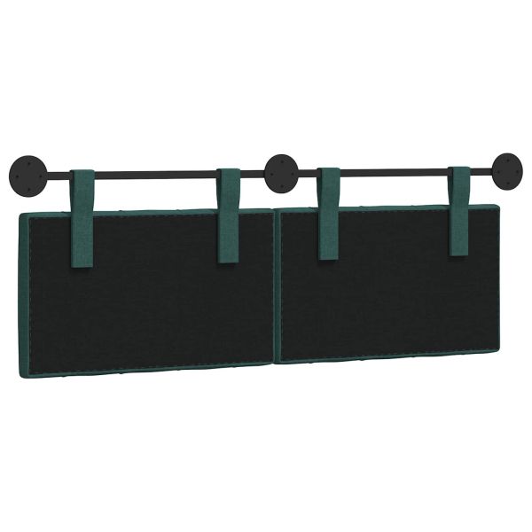 Висяща табла Тъмен зелен 130 x 55 x 7 см текстил