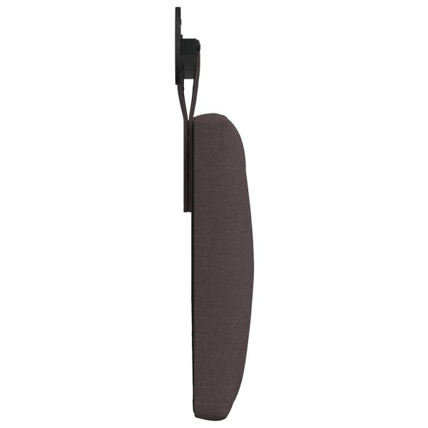 Висяща табла Тъмен кафяв 150 x 55 x 7 см текстил