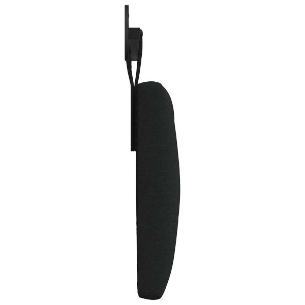 Висяща табла Монтиране на стена Черен 170 x 55 x 7 см текстил