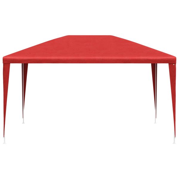 Парти шатър Червено 400 x 300 x 255 см Полиетилен и стомана