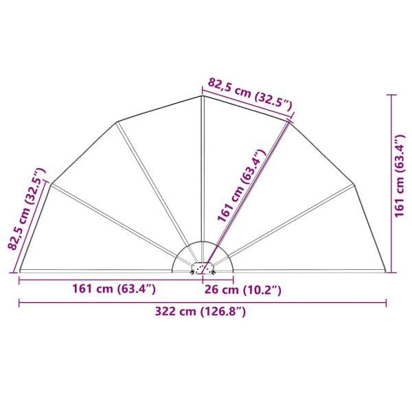 Сгъваема странична тента за тераса, кремава, 160 см