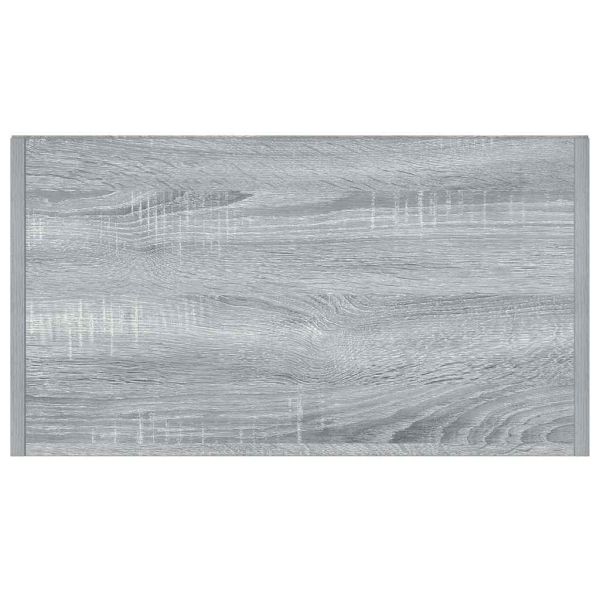 Шкаф за баня, сив сонома, 60x33x80 см, инженерно дърво