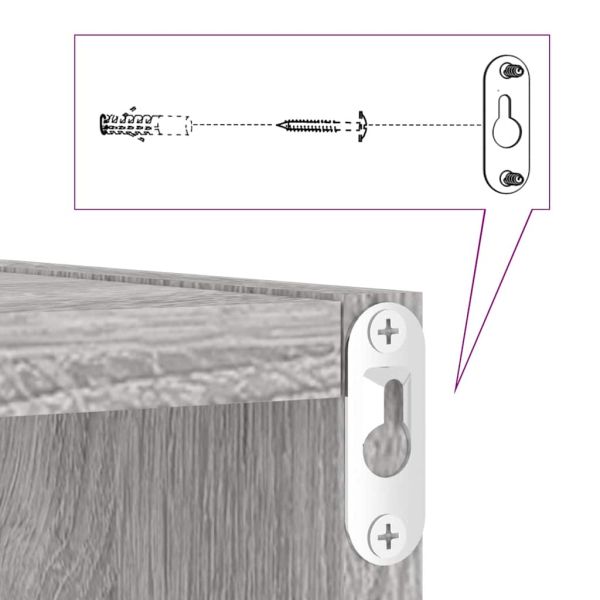 стенни кубчета 4 бр. сиви сонома 30x15x30 см