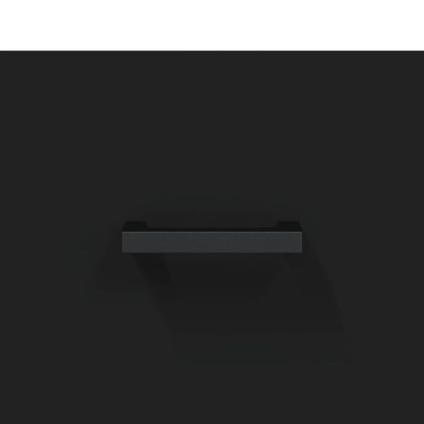 Маса за кафе, черна, 90x50x40 см, инженерно дърво