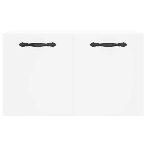 Стенен шкаф, бял, 60x36,5x35 см, инженерно дърво